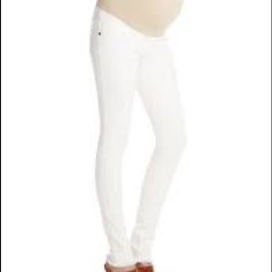 Jessica Simpson White Skinny Maternity Jeans
